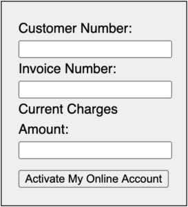 create account form screenshot