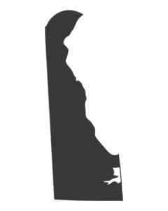 Delaware state outline